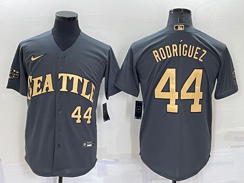 Men Seattle Mariners #44 Rodriguez Grey 2022 All Star Nike MLB Jersey->seattle mariners->MLB Jersey